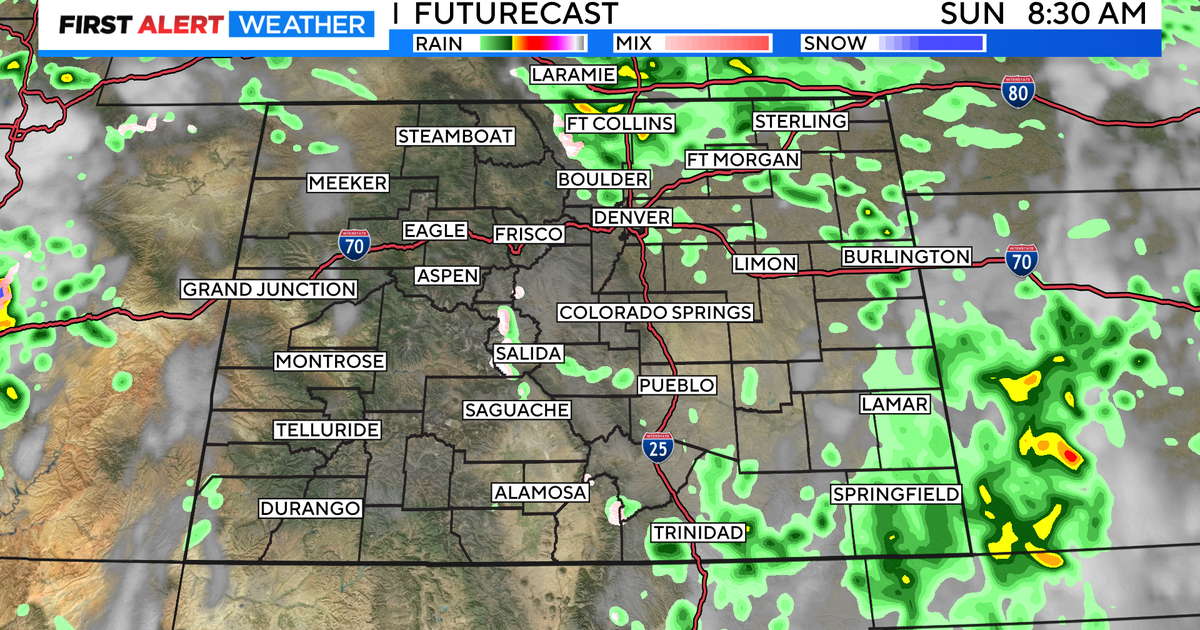 Colorado Weather: Cooler and a bit wetter for Mother's Day - CBS Colorado