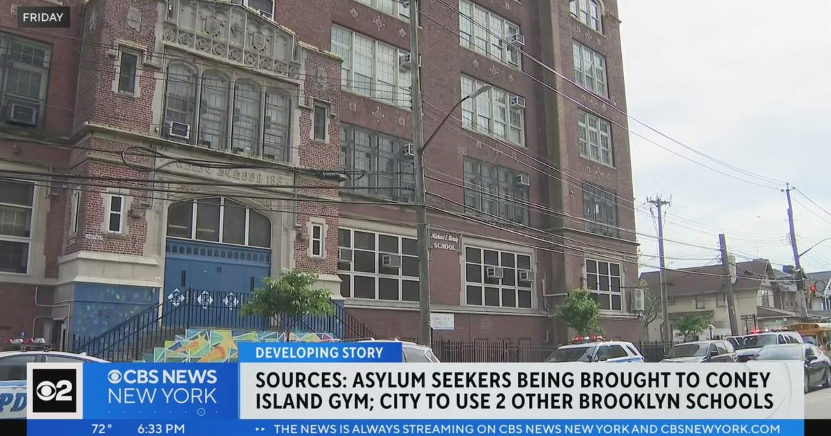 Sources Asylum seekers being brought to Coney Island school gym CBS