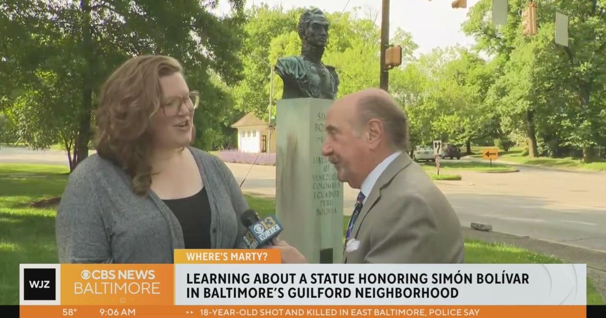 Where's Marty? At the Simon Bolivar statue in North Baltimore - Vimarsana News