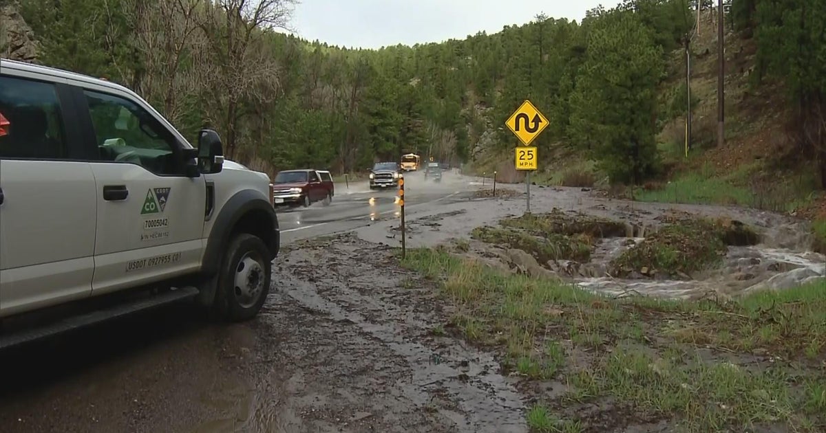 Flooding causes issues on Highway 72 in Coal Creek Canyon CBS Colorado