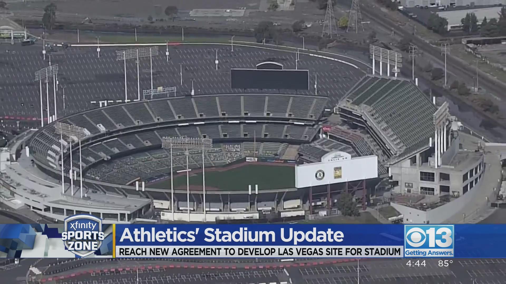 Athletics reach new agreement to develop Las Vegas site for new