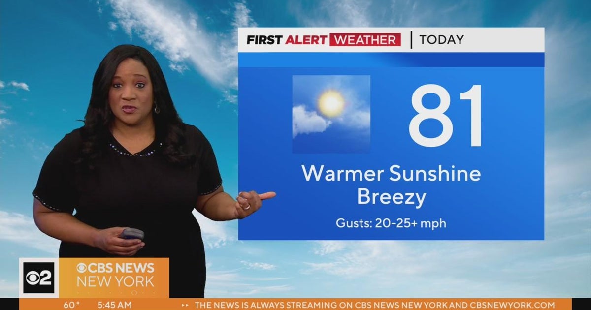 First Alert Weather: Highs set to surpass 80 - CBS New York
