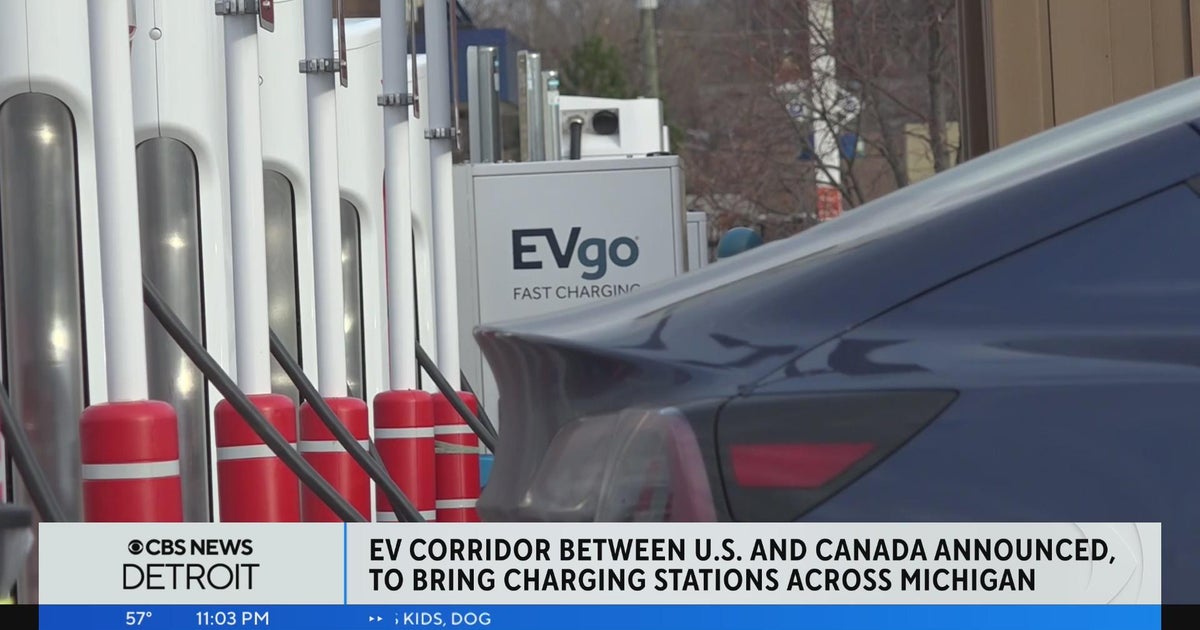 Officials announce first US-Canada EV corridor in Michigan - CBS Detroit
