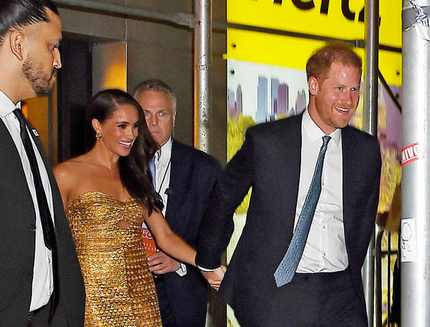 Meghan Markle, Duchess of Sussex and Prince Harry, Duke of Sussex are seen on May 16, 2023 in New York City. 