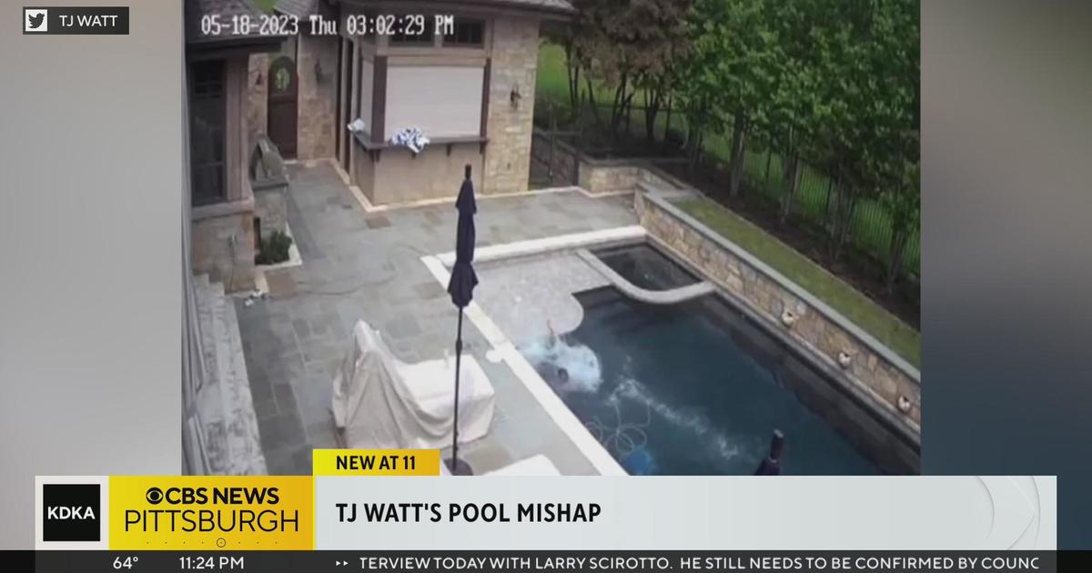 Pittsburgh Steelers' T.J. Watt laughs off scary fall into pool