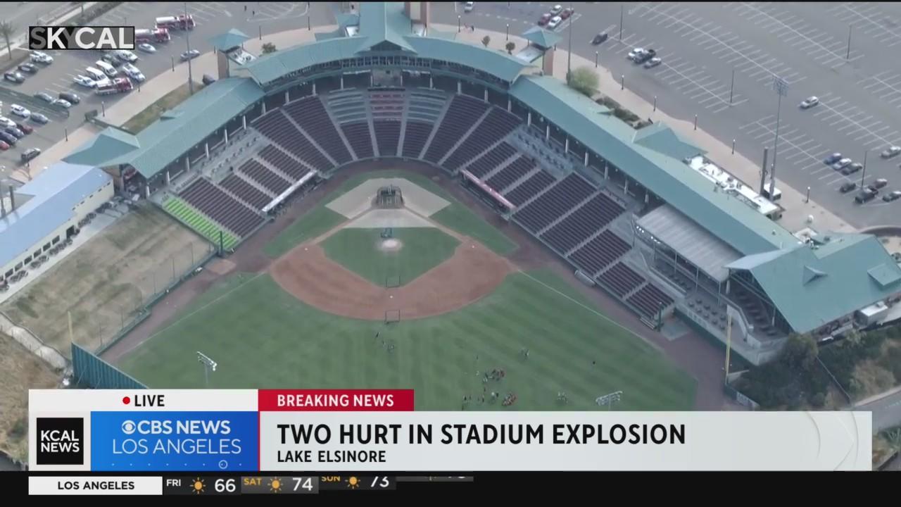 2 hurt in explosion at California minor league baseball stadium - CBS News