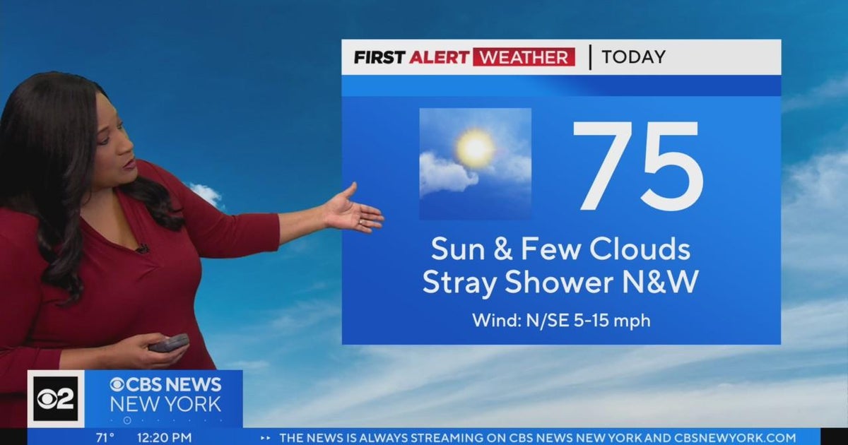 First Alert Weather: Pleasant afternoon - CBS New York