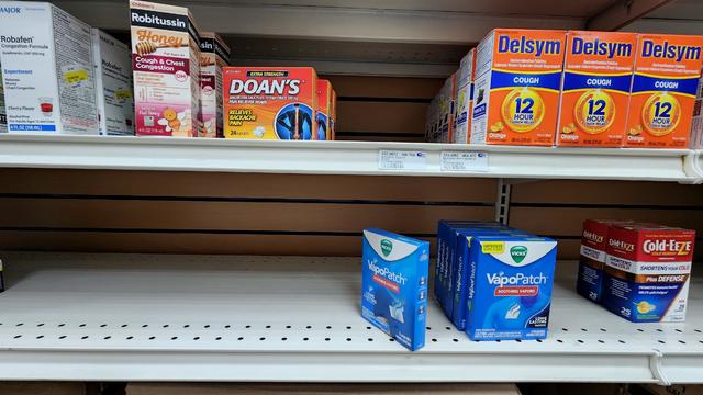 Pharmacy shelves across Long Island are scarce of children's pain and fever medicines 