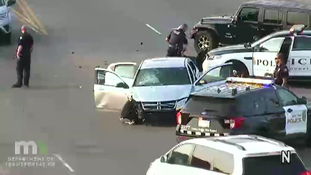 Woodbury police arrest 2 after chase on I94, crash CBS Minnesota