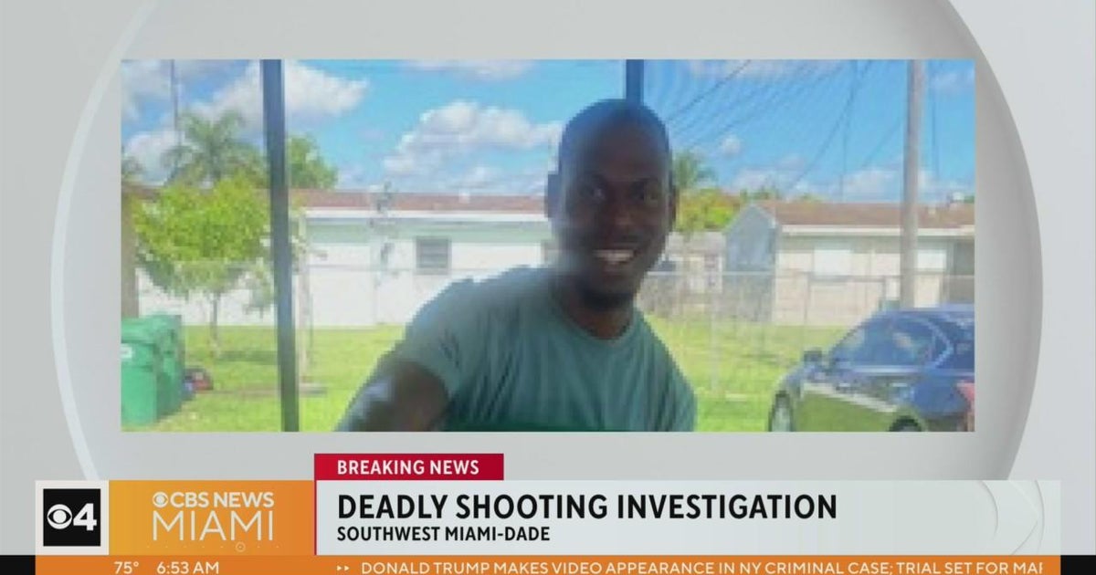 Deadly southwest Miami-Dade shooting claims father's life - CBS Miami