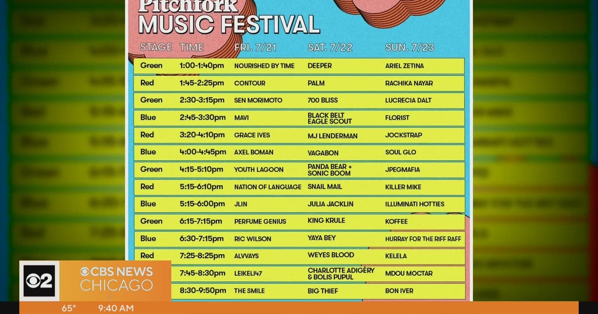 Pitchfork 2025 Schedule