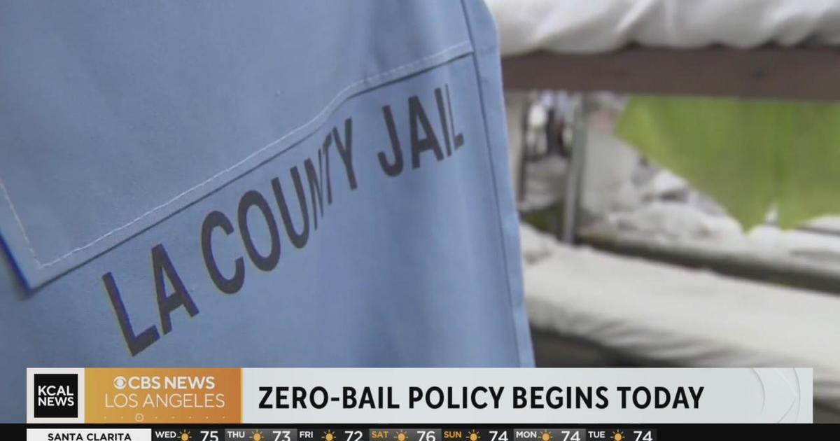 Zerobail policy back in effect for LA County CBS Los Angeles