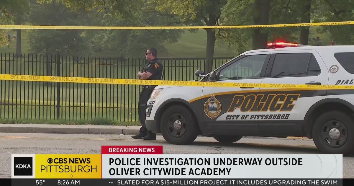 One shot outside of Oliver Citywide Academy CBS Pittsburgh