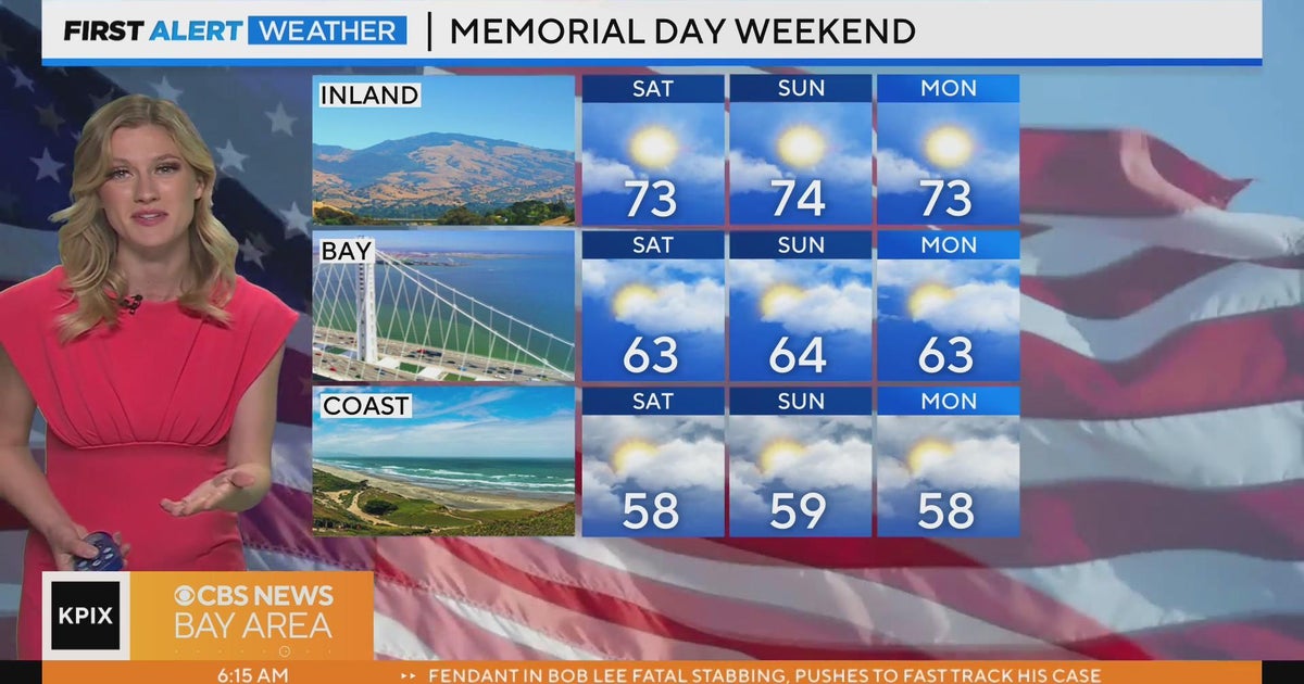 First Alert Weather forecast for Memorial Day Weekend - CBS San Francisco