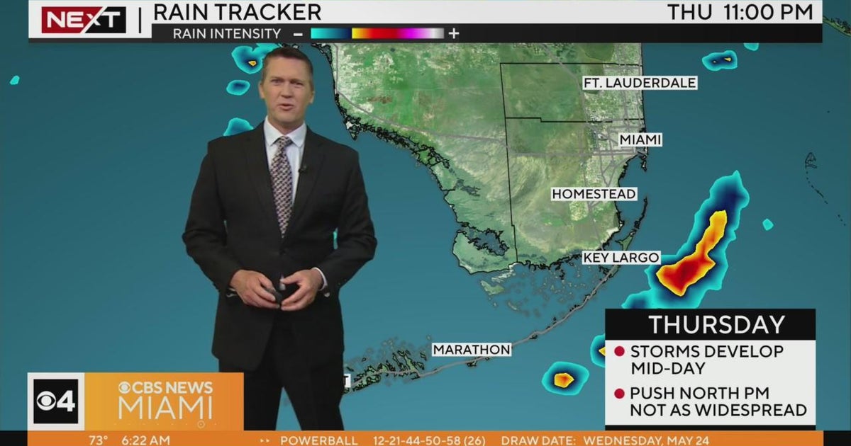 Forecast for Thursday, 5/25/23 CBS Miami