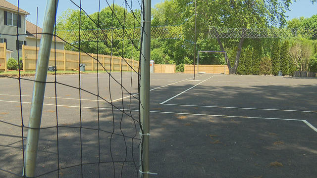 Dracut sports court backyard 
