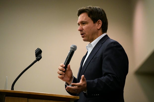 Florida Governor Ron DeSantis Attends Iowa GOP Reception In Cedar Rapids