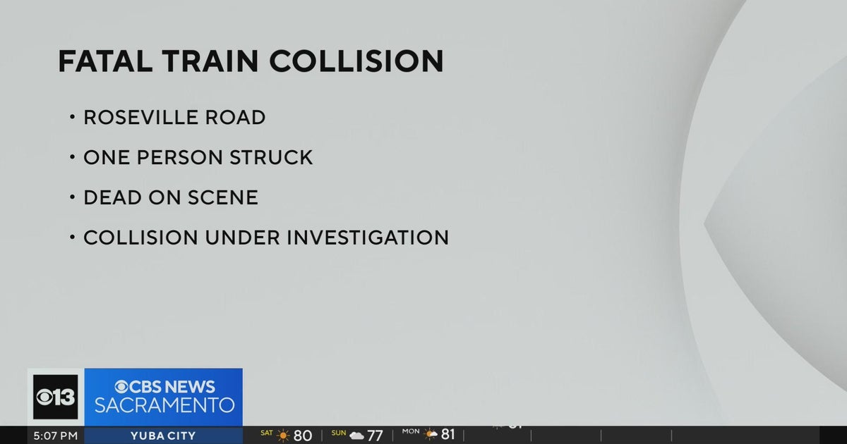 Person hit by train on Roseville Road in Sacramento