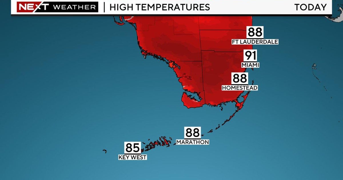 South Florida temperature: Heat working day on faucet with prospect for scattered showers