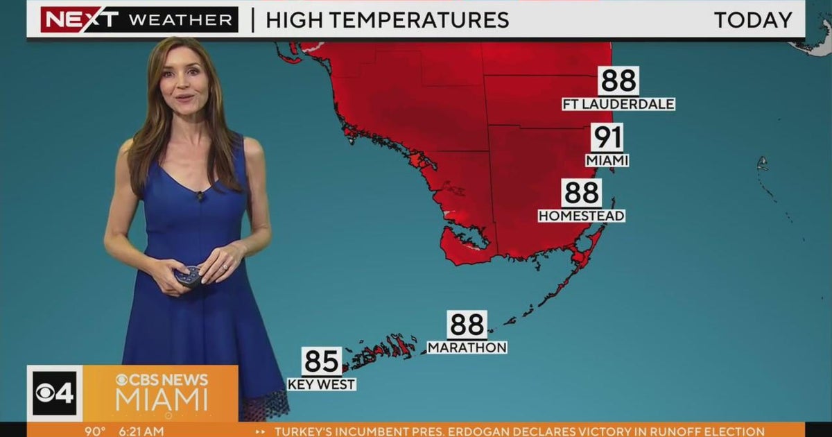 Memorial Day Forecast for 5/29/2023 Morning CBS Miami