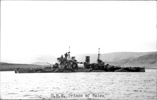 British Royal Navy Battleship HMS Prince of Wales 