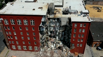 Woman rescued from collapsed Iowa building as city planned to demolish it 
