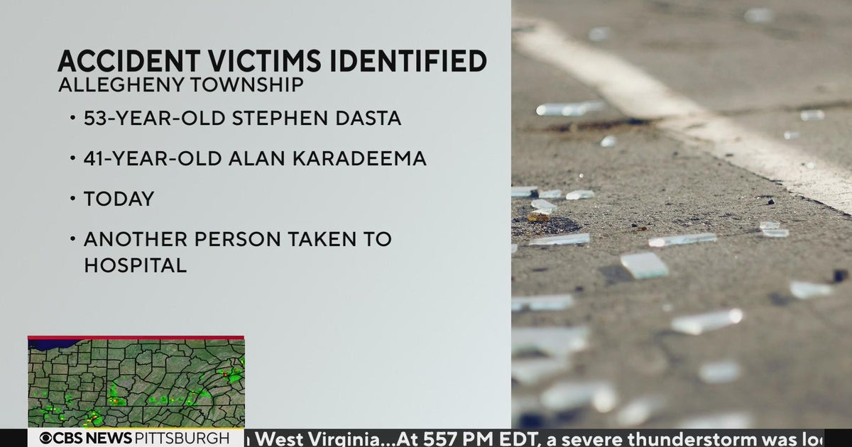 Victims identified after deadly crash in Westmoreland County CBS