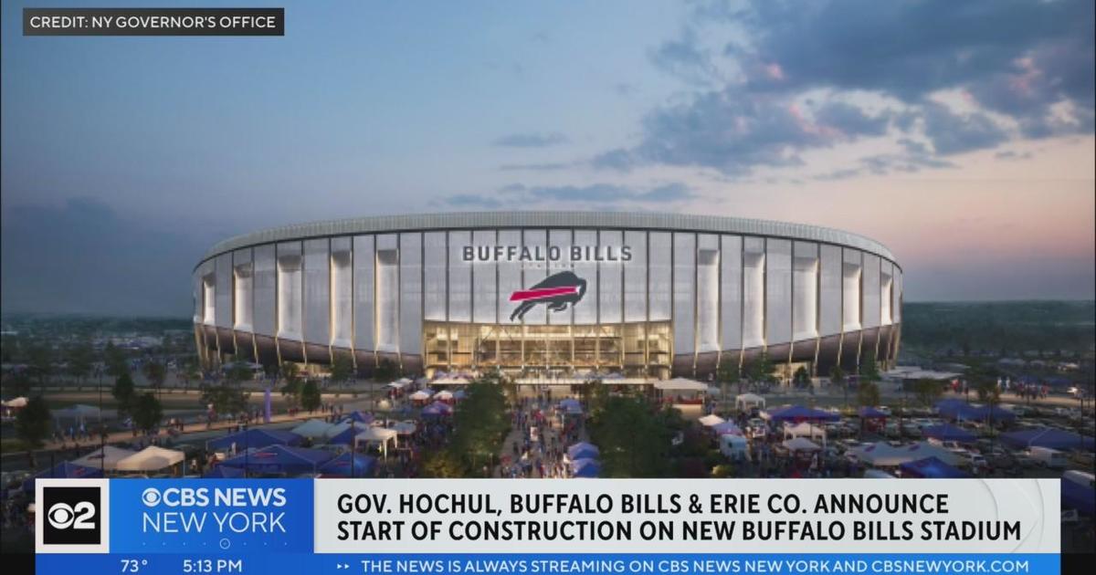 Groundbreaking ceremony for new Buffalo Bills stadium held in Orchard Park  - CBS New York