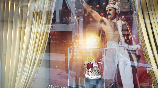 Freddie Mercury Crown Window Display 