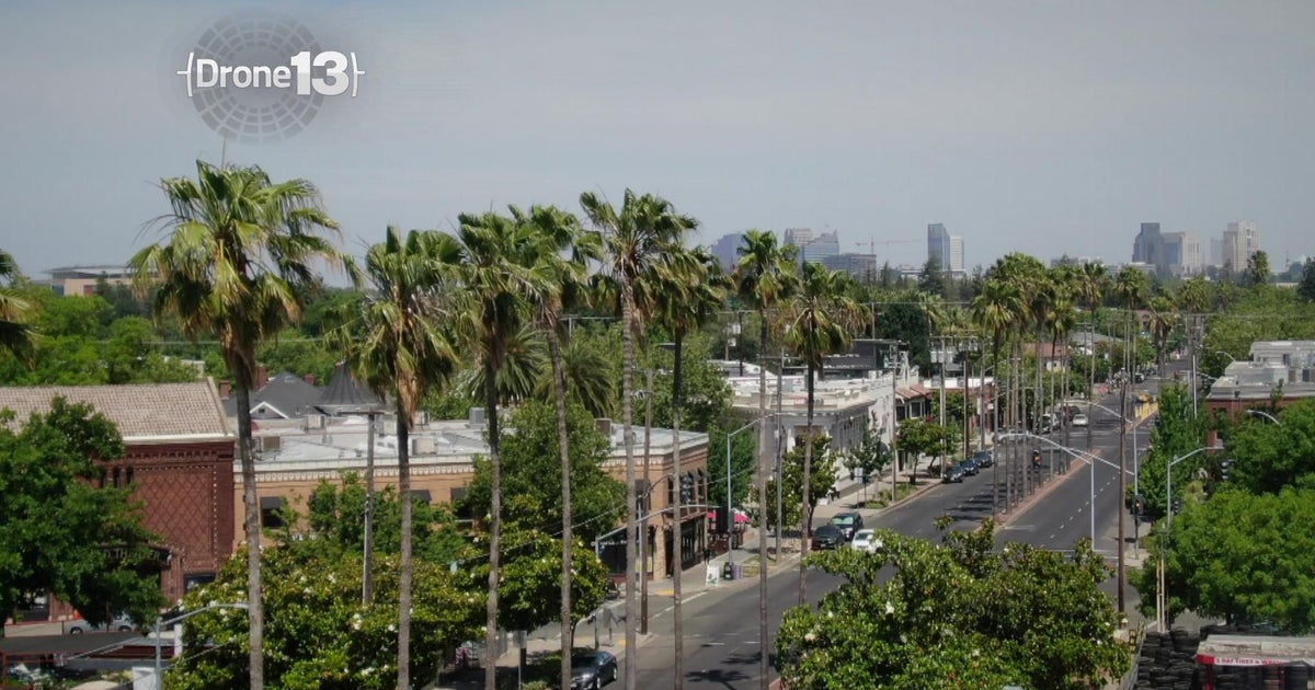 Drone13: Broadway in Oak Park, Sacramento