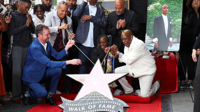 Tupac Shakur Honored With A Posthumous Star On The Hollywood Walk Of Fame 