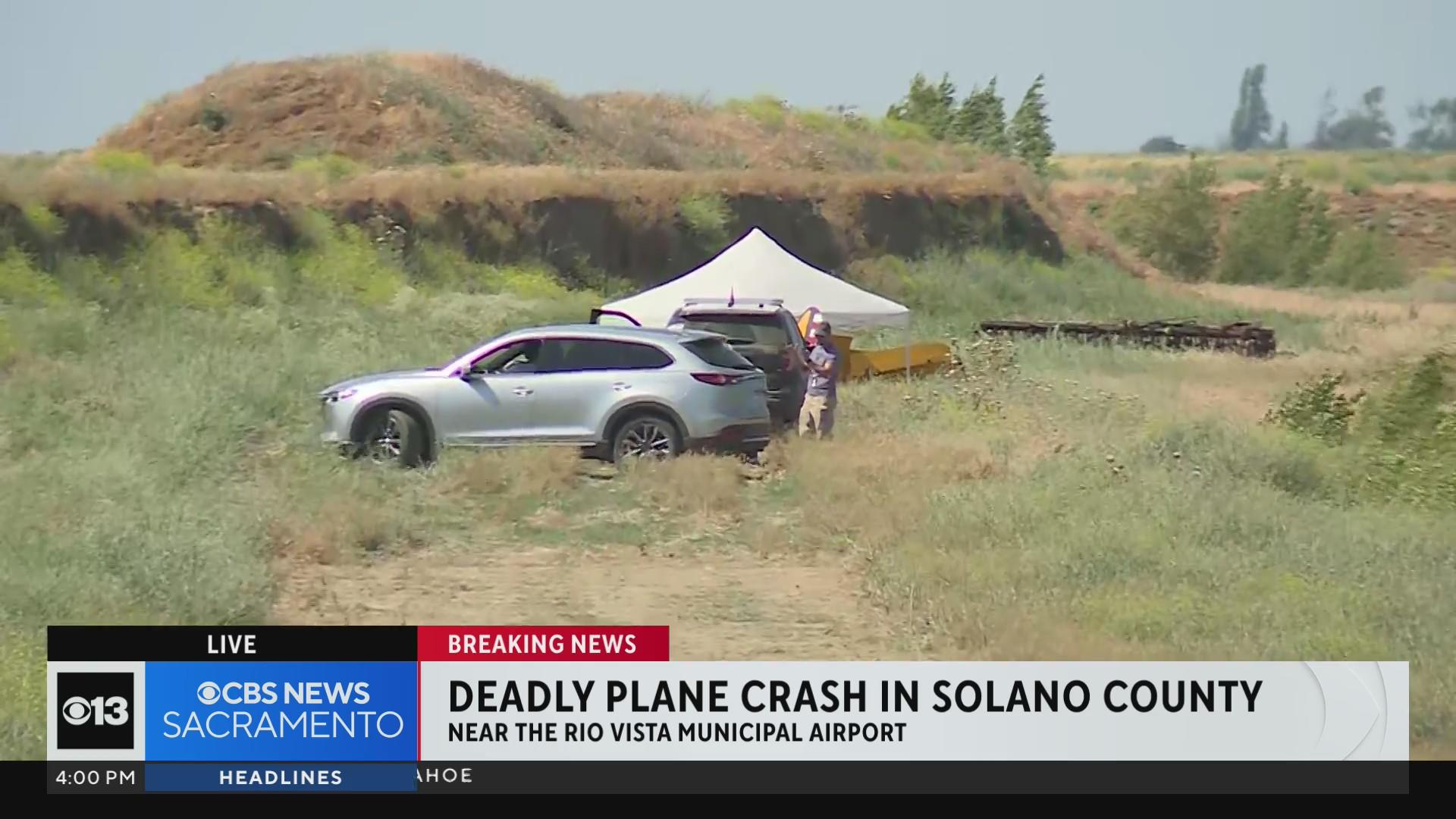2 killed in small plane crash in Solano County