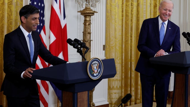 U.S. President Biden and British Prime Minister Sunak hold joint news conference at the White House in Washington 