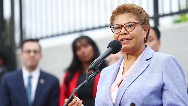 Health And Human Services Secretary Xavier Becerra Meets With L.A. Mayor Karen Bass 