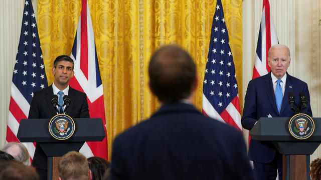 U.S. President Joe Biden meets with British Prime Minister Rishi Sunak in Washington 