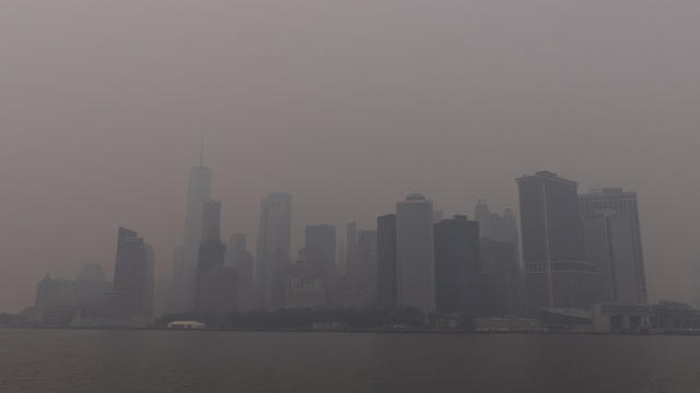 Manhattan wildfire smoke 