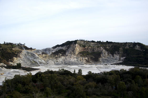 Solfatara di Pozzuoli, is one of the forty craters of Campi 