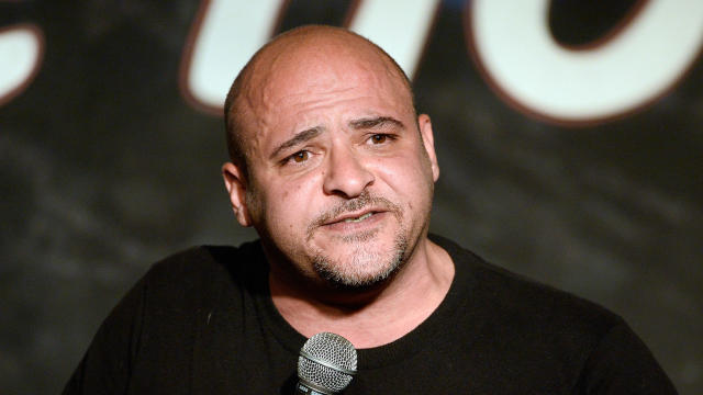 Comedian Mike Batayeh performs during an appearance at The Ice House Comedy Club on May 1, 2014, in Pasadena, California. 