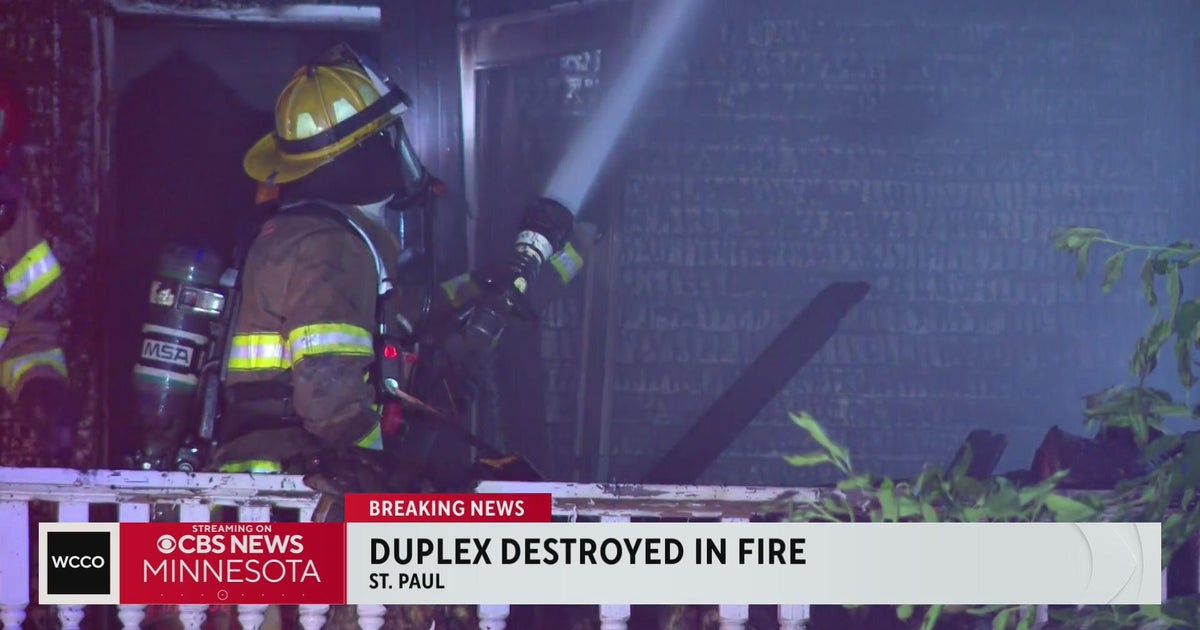 Duplex in st paul destroyed by fire overnight cbs minnesota