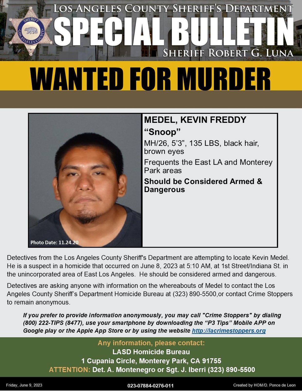 Search continues for murder suspect who fatally stabbed man in East Los ...