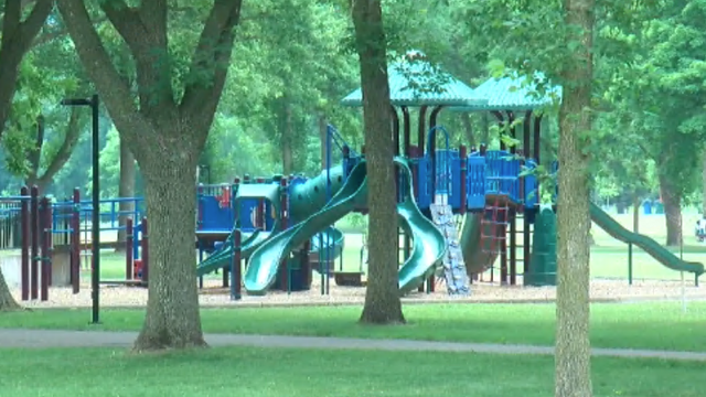 Police patrol lights on car roof 