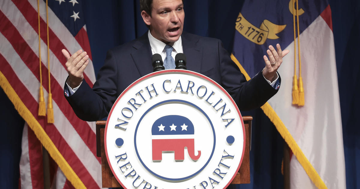 Florida Gov. Ron DeSantis indirectly condemns Trump indictment on campaign trail