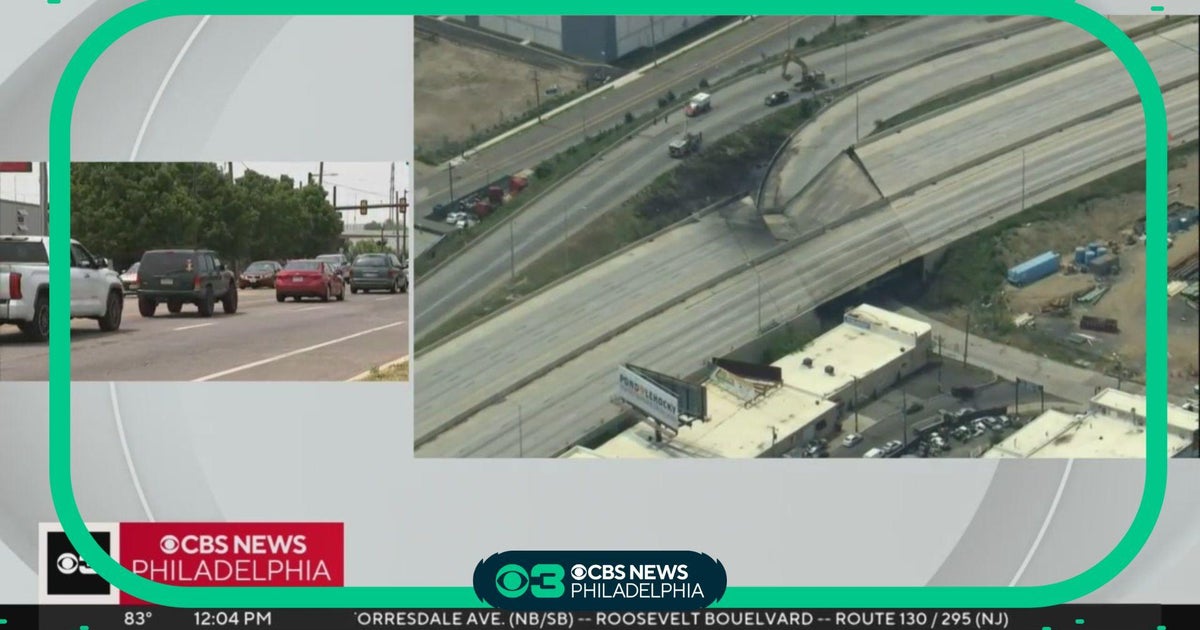 I-95 collapse adding to traffic in Northeast Philadelphia - CBS ...
