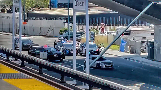 Police Activity by Oakland Coliseum BART Station 