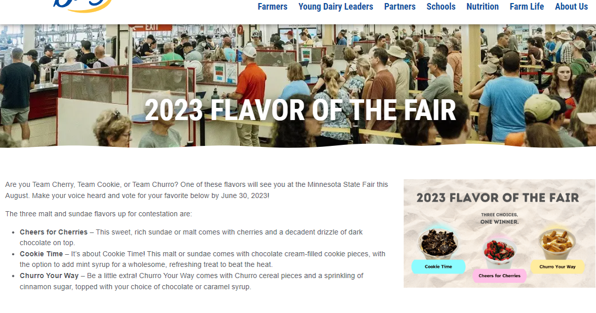 3 new Minnesota State Fair ice cream flavors are up for your vote - Vimarsana News