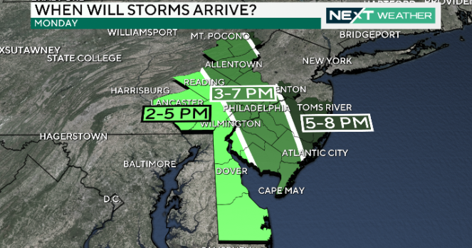 Philadelphia Weather: Tracking Monday severe weather - CBS Philadelphia