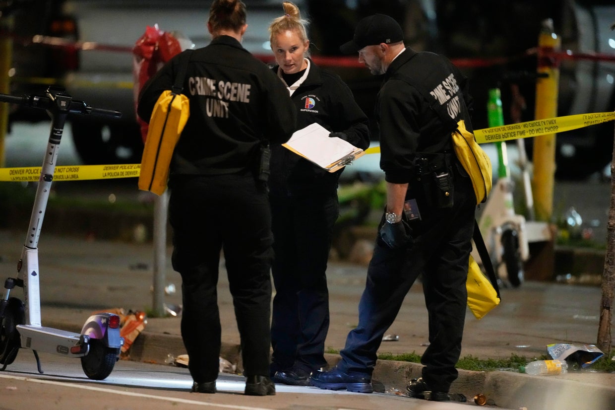 Shooting after Denver Nuggets win NBA Finals wounds 10 - CBS News