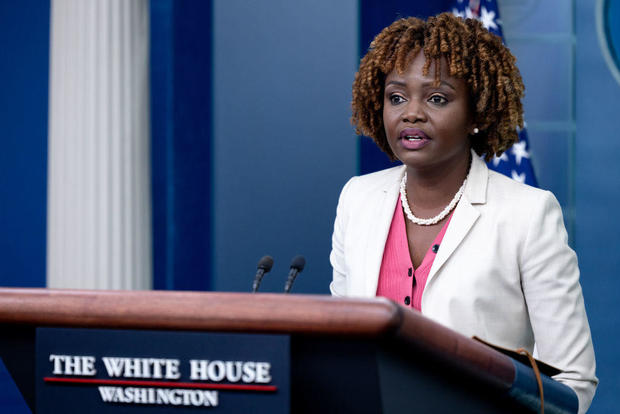 White House press secretary Karine Jean-Pierre 