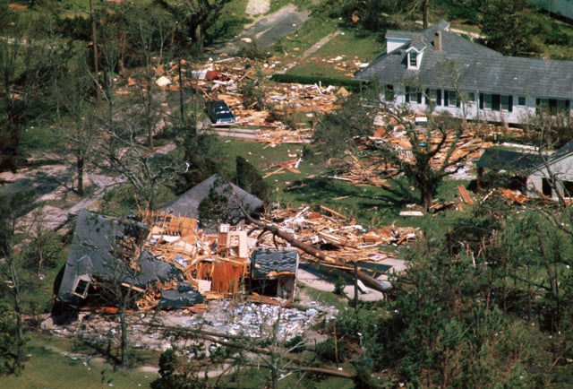Damage Left by Hurricane Camille