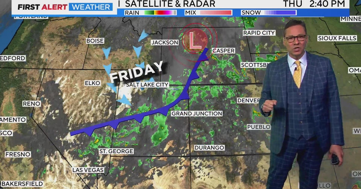 Friday storms may have heavy rain heading toward weekend - CBS Colorado